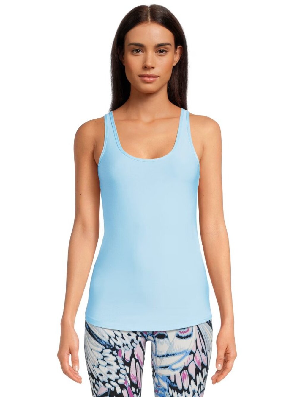 No Boundaries Juniors Scoop Neck Tank, color: droplet
